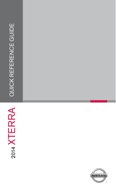 2014 Nissan XTERRA Owner Manual